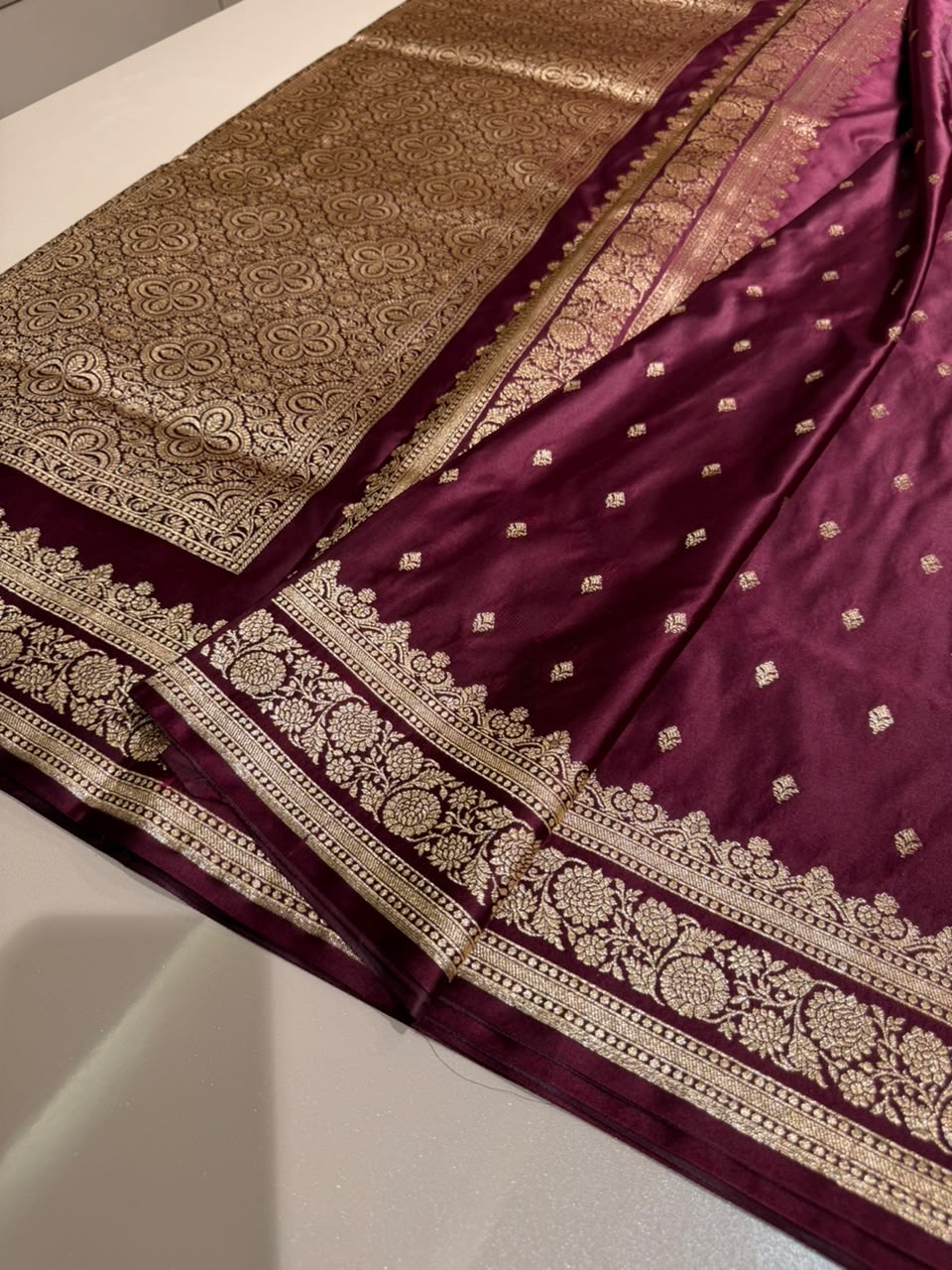 Premium Semi Katan Silk Banarasi Zari Woven Saree