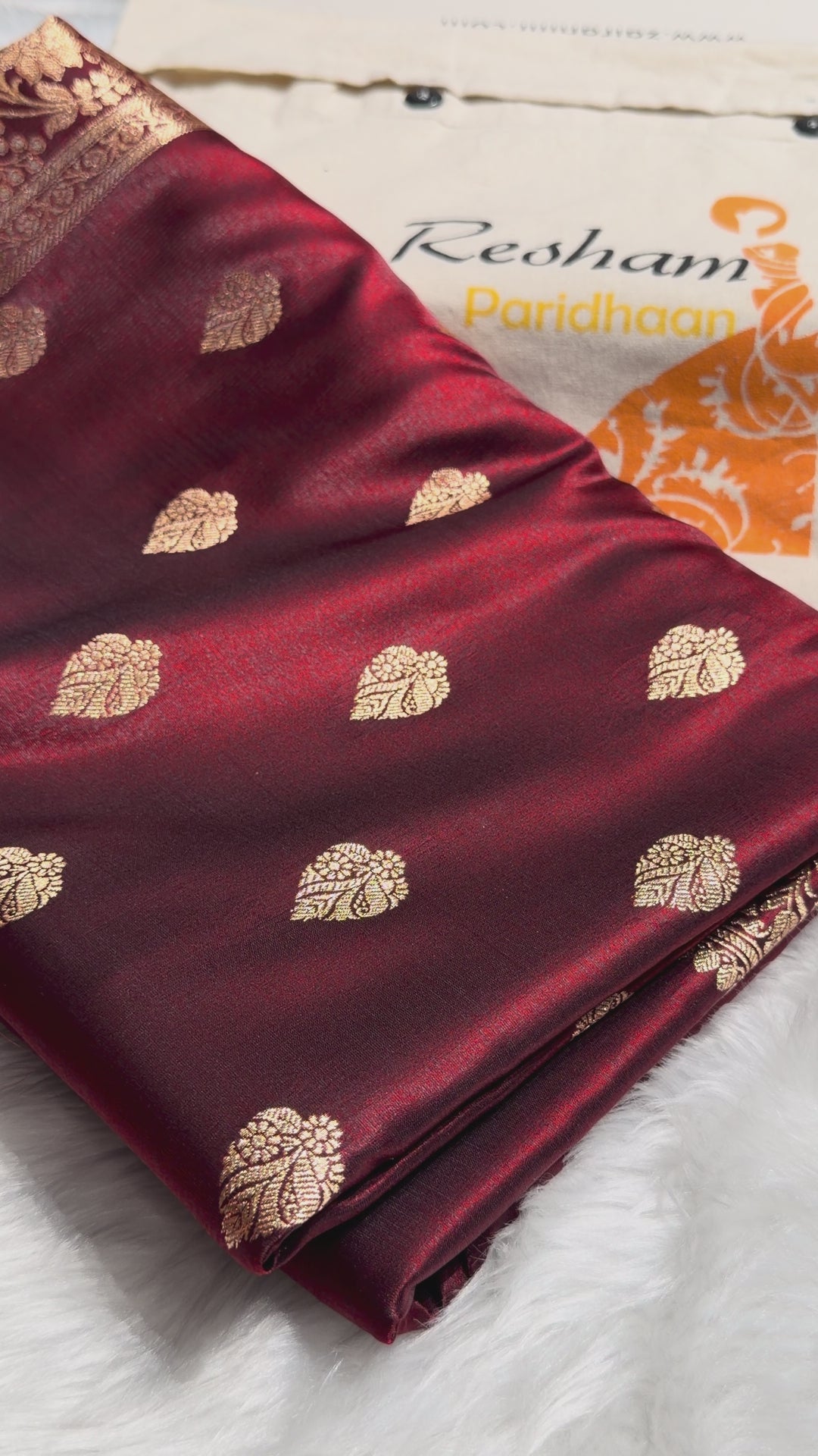 Beautiful Banarasi satin saree